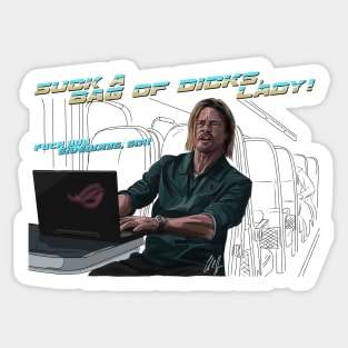 Bullet Train: Suck a Bag Sticker